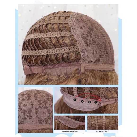 NWT Synthetic Wigs Chocolate Brown Long Curly Wave Cosplay Hair - Picture 3 of 12